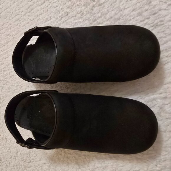 Dansko Black Slingback Clogs Size 38 NEW With Box - Picture 3 of 15